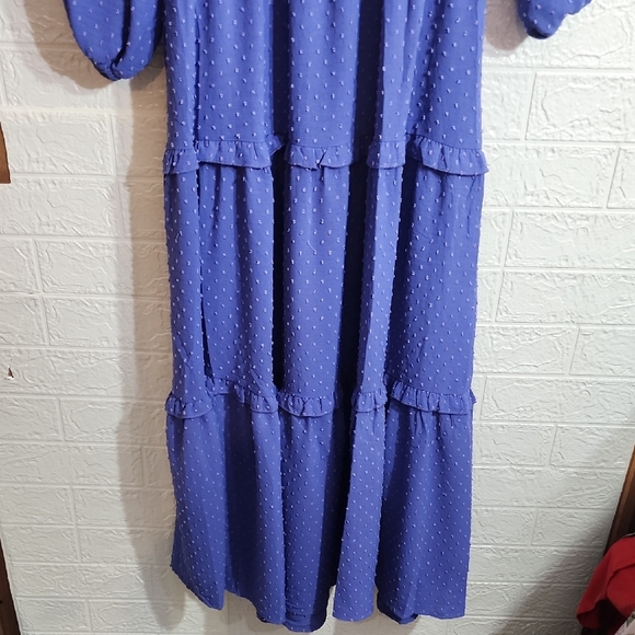 Chic Long Sleeve Blue Dress - Picture 7 of 8